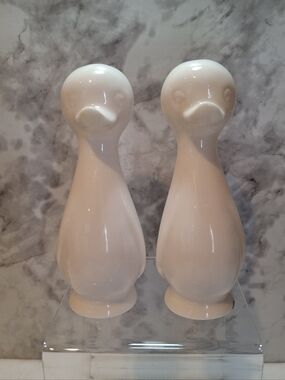 Vtg 60s 70s Japan Holt Howard Ceramic Duck Salt & Pepper Shakers Birds Fowl